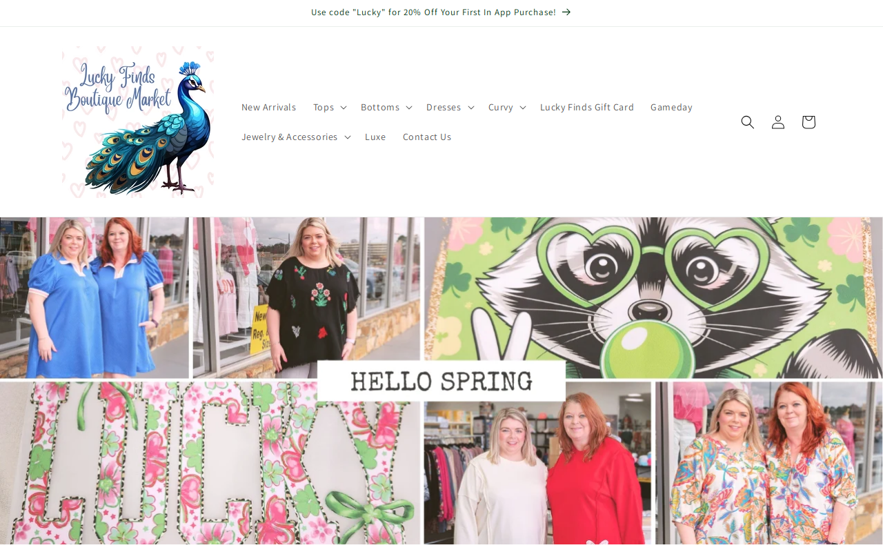 Lucky Finds website preview