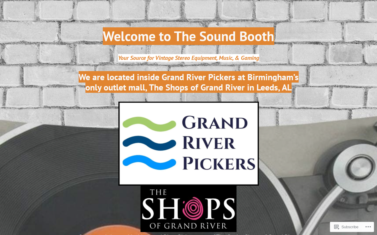 The Sound Booth website preview