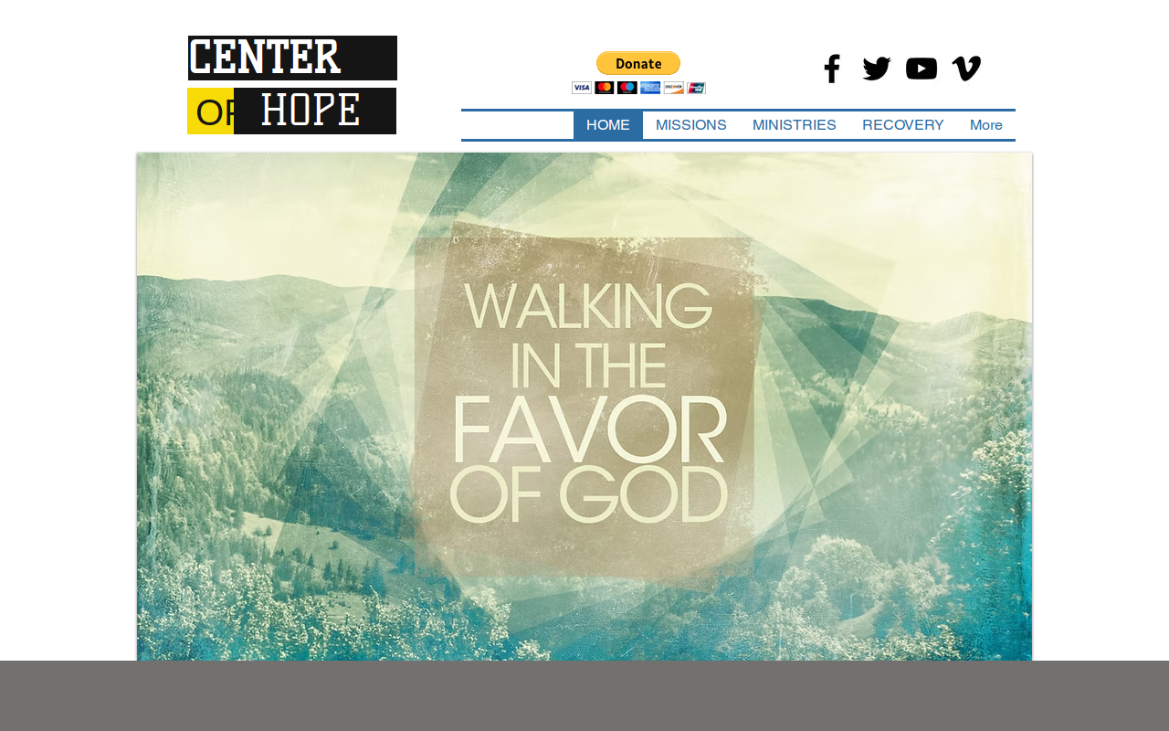 Center of hope 431 thrift store website preview