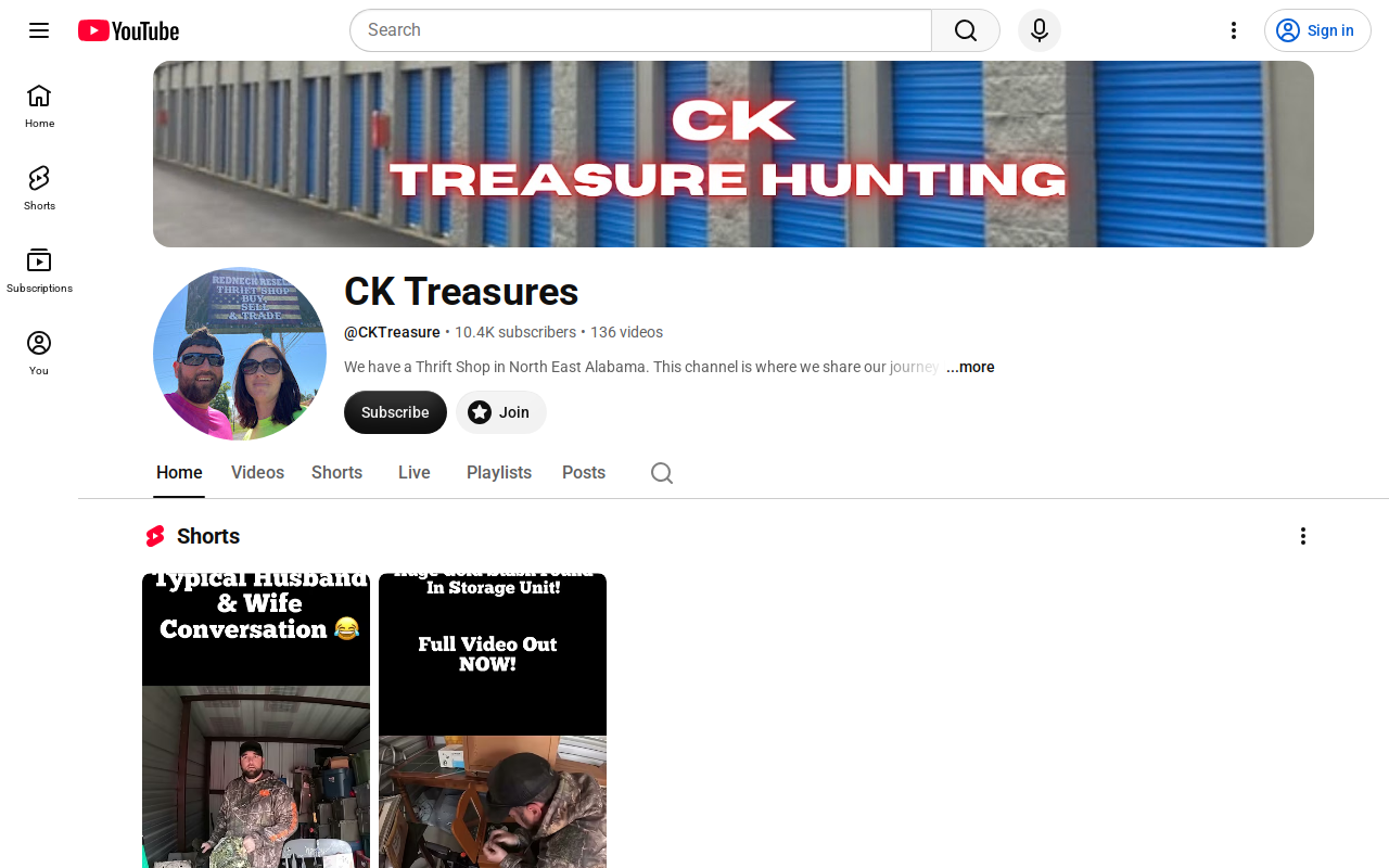 Abandoned Storage Finds website preview
