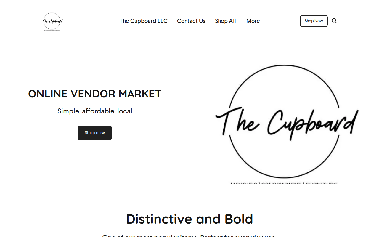 The Cupboard LLC website preview