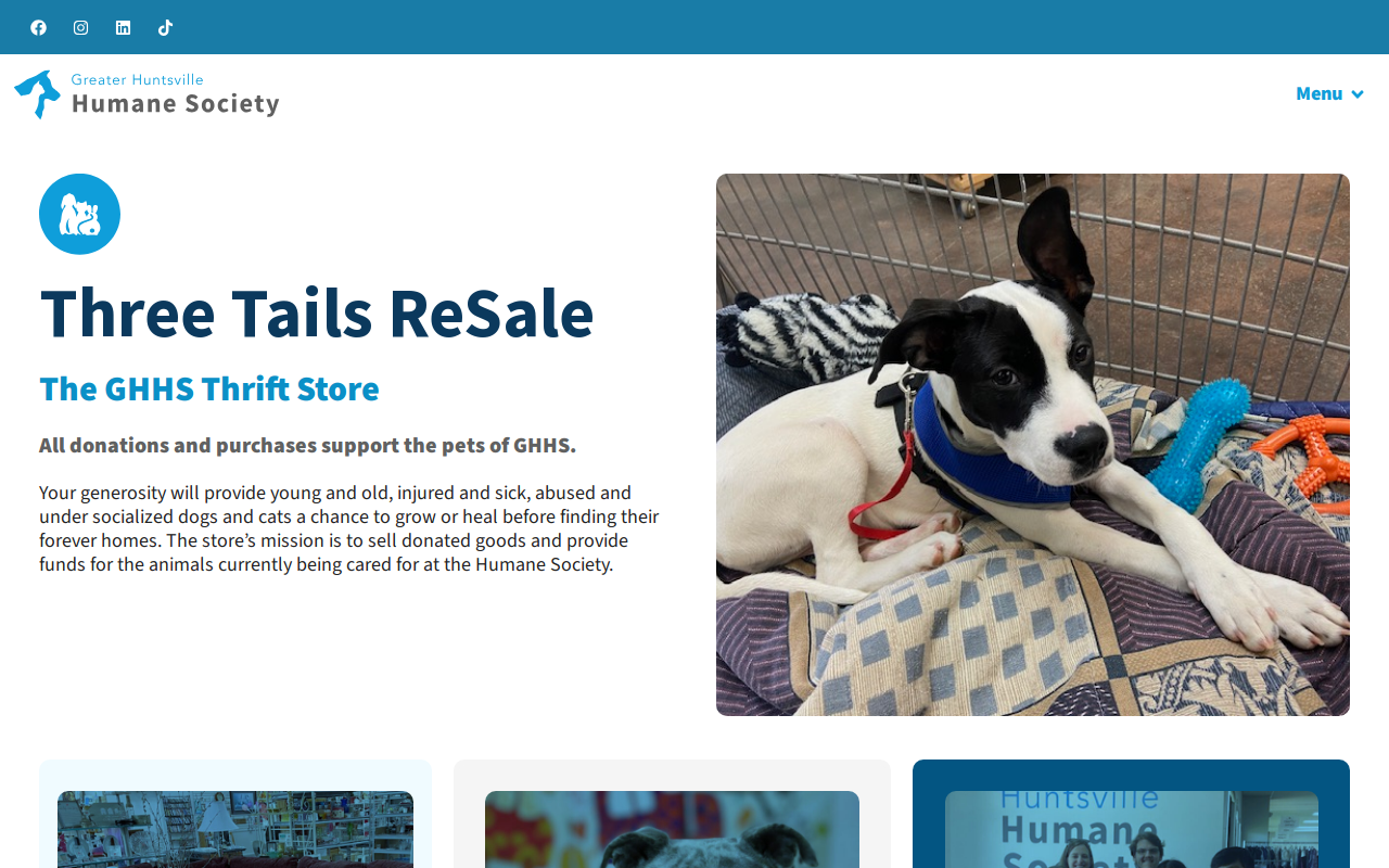 Three Tails ReSale website preview