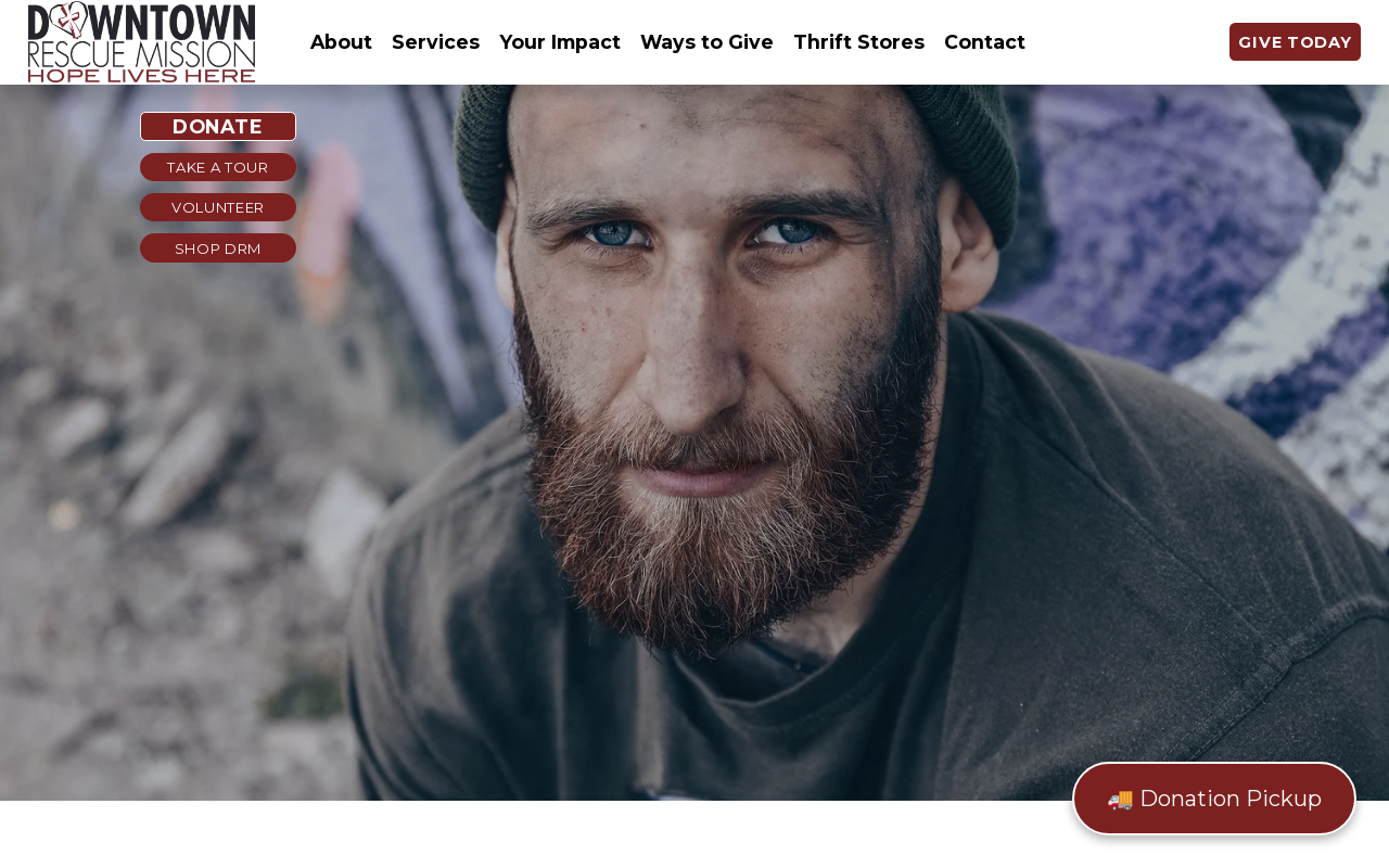 Downtown Rescue Mission Huntsville West Thrift Store website preview