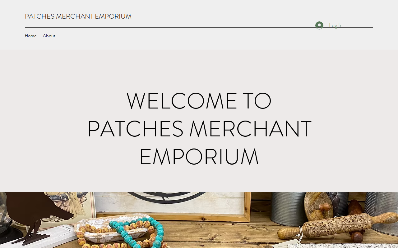 Patches Merchant Emporium website preview