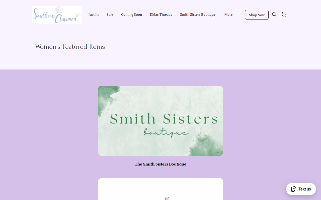 Southern Charmed website preview