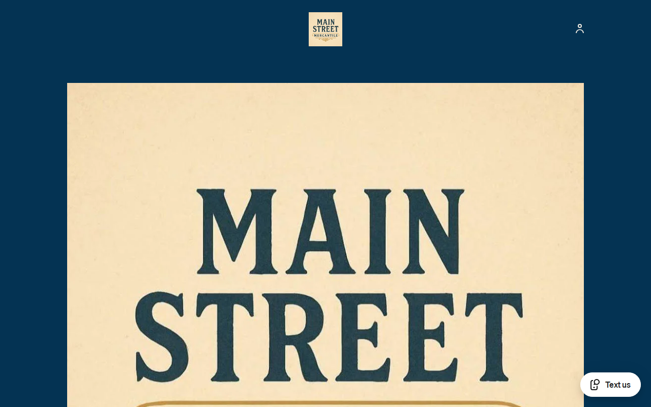 Main Street Mercantile website preview