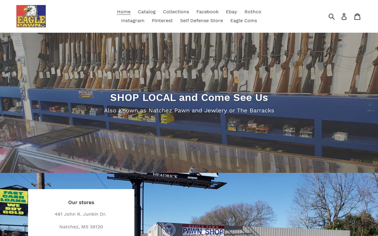 Eagle Pawn website preview