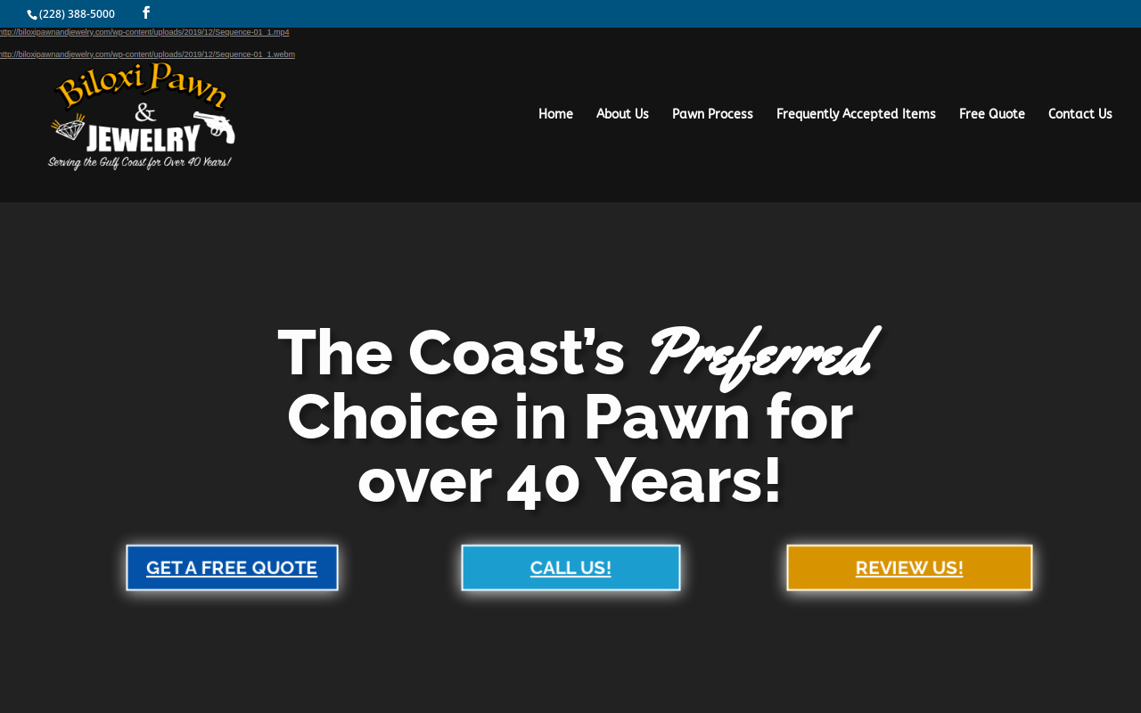 Biloxi Pawn Inc website preview