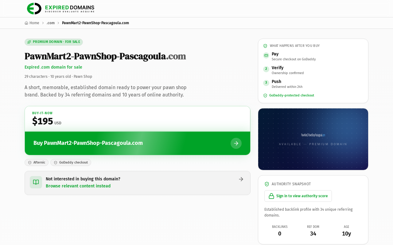 PawnMart - Pascagoula website preview