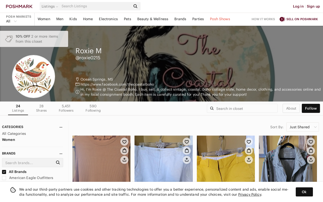 The Coastal Boho website preview