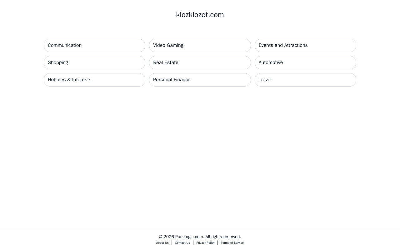 Kloze Klozet website preview