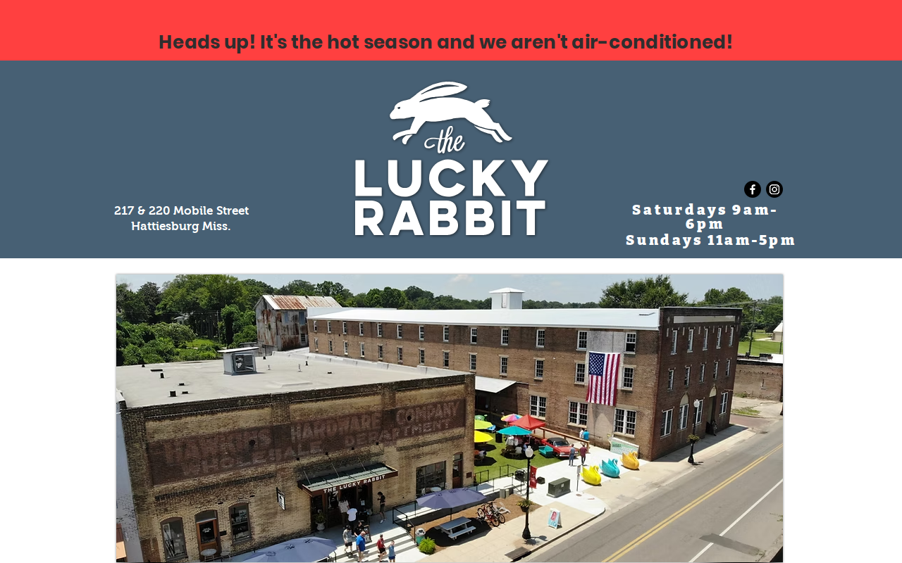 The Lucky Rabbit website preview