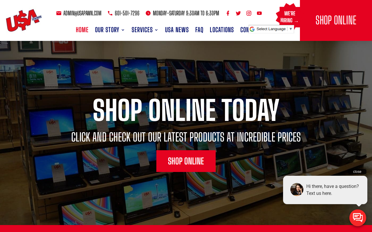 Usa Pawn Shop I55 South website preview