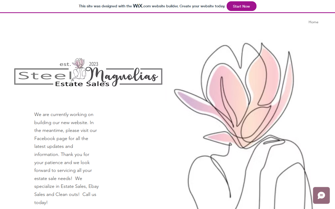 Steel Magnolias Estate Sales website preview