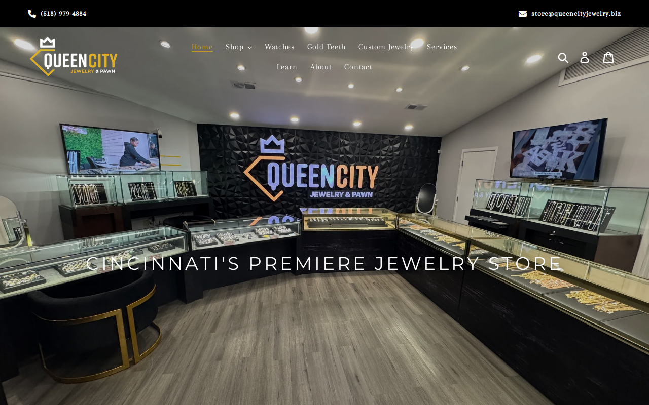Queen City Pawn website preview