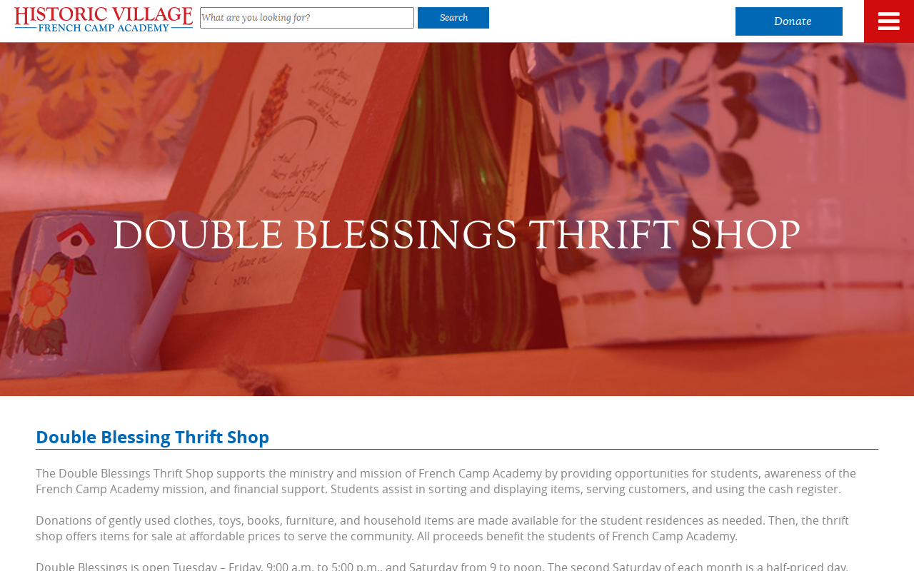 Double Blessings Thrift Shop website preview