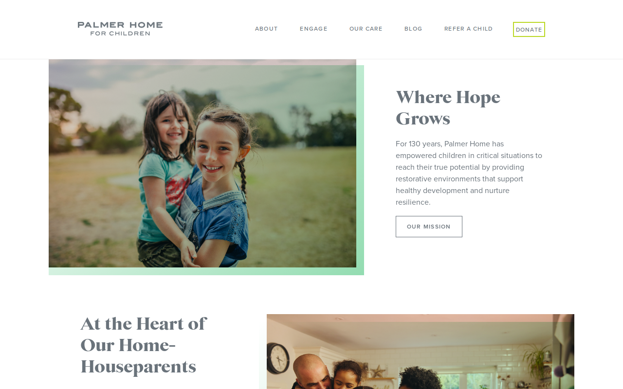 Palmer Home For Children Thrift website preview