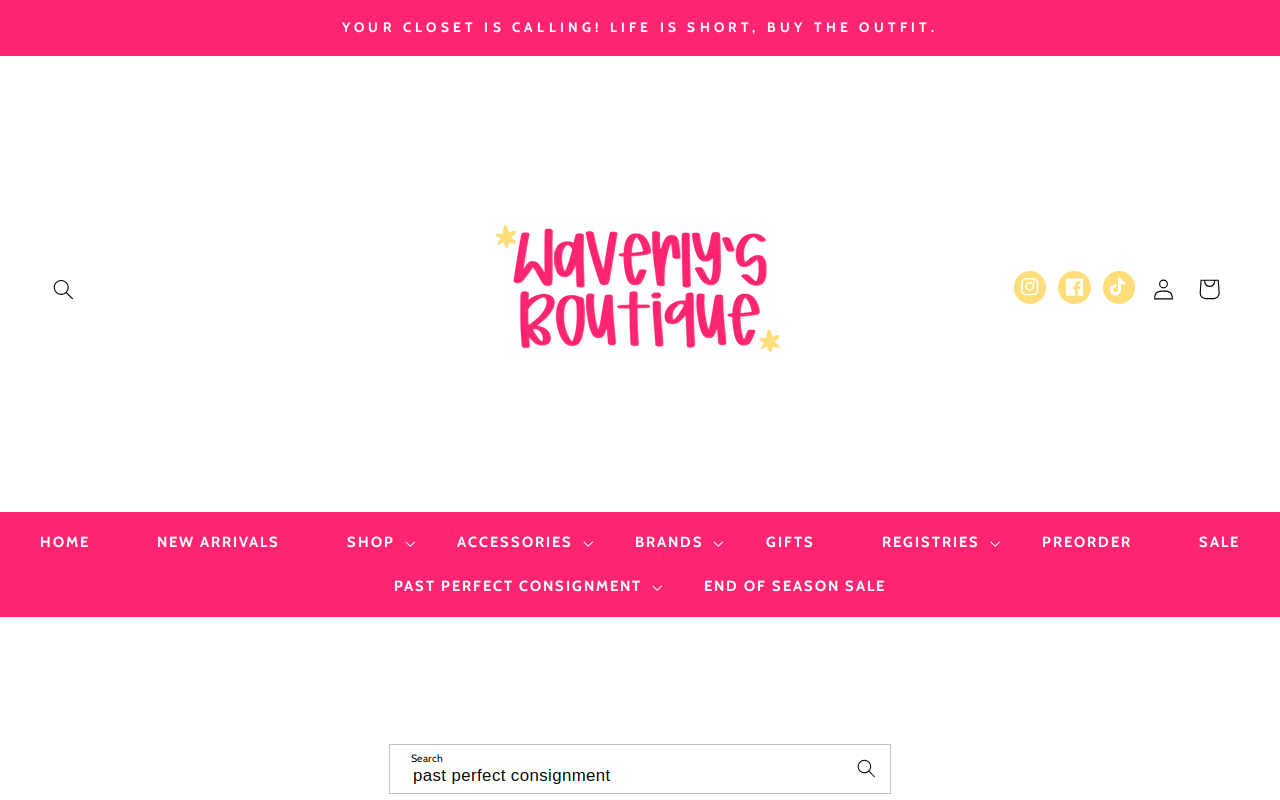 Past Perfect Consignment website preview