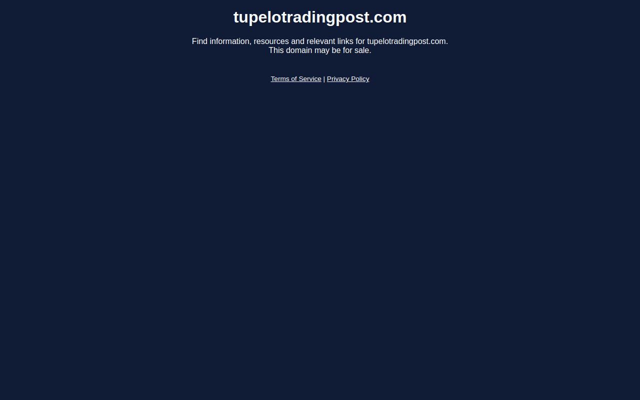 The Trading Post website preview