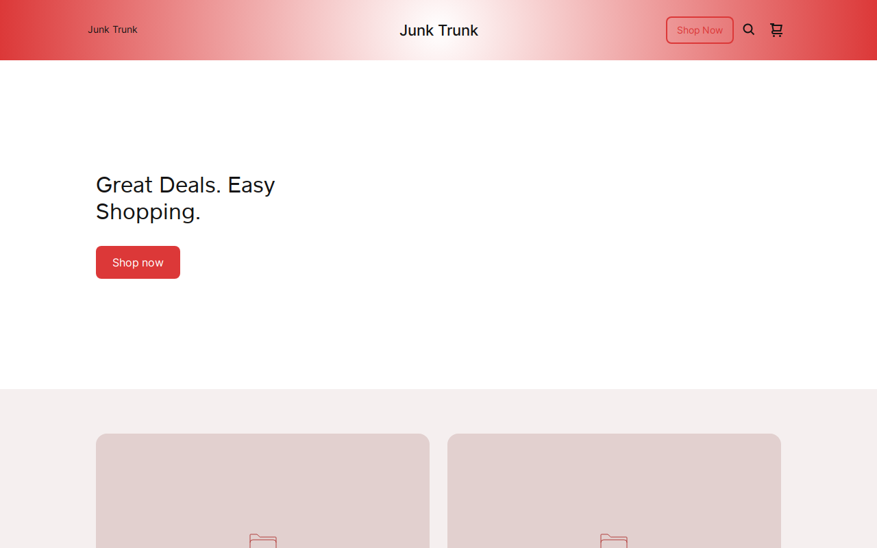 Downtown Consignment website preview