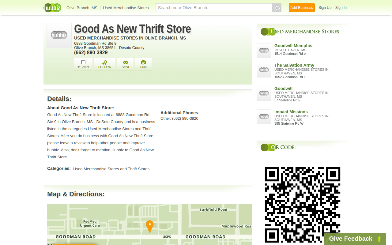 Warriors Center USA Thrift Store website preview