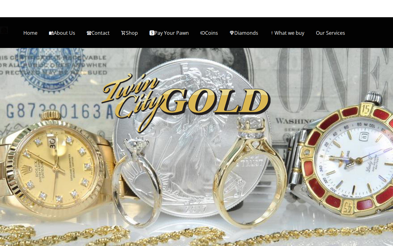 Twin City Gold website preview