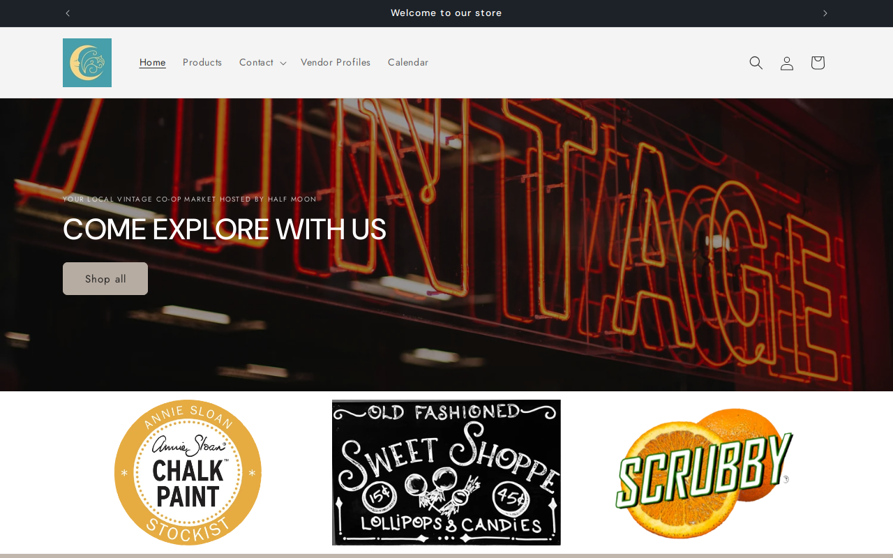 Half Moon Home Decor & Design Studio website preview