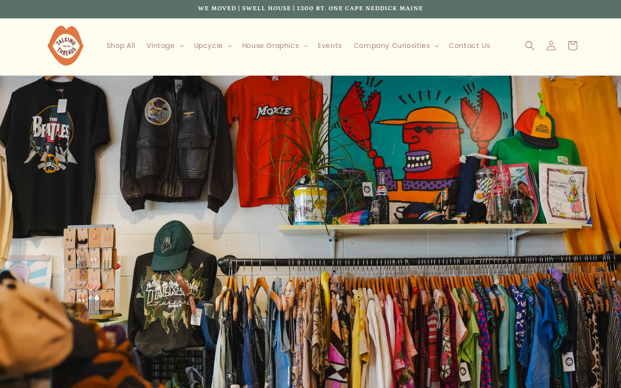 Talking Threads Market website preview