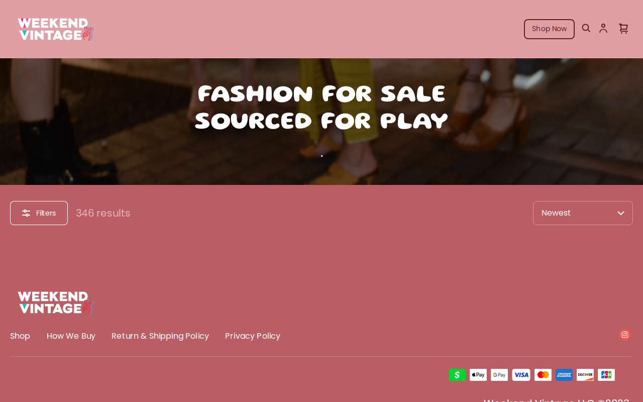 Weekend Vintage website preview