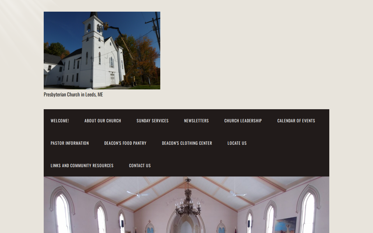 Deacon’s Clothing Center website preview