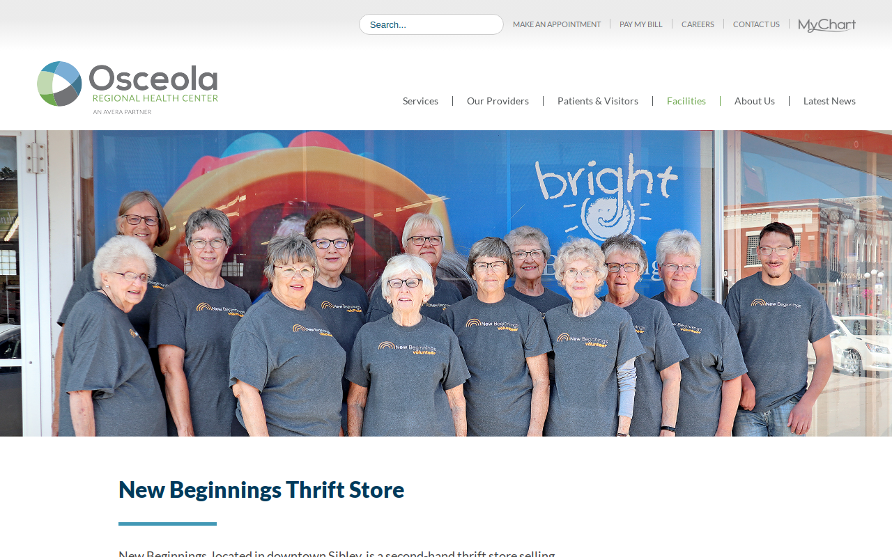 New Beginnings website preview