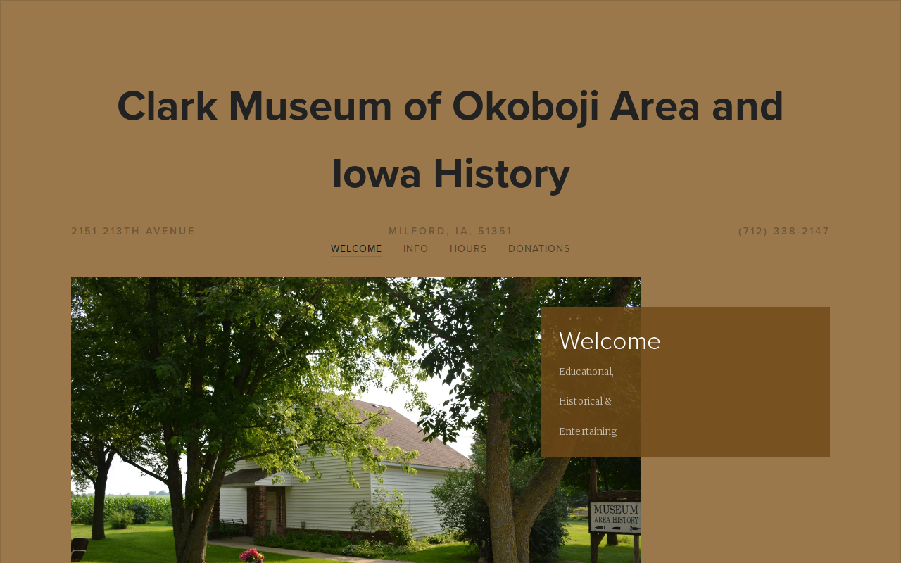 Clark Museum of Area History & Antique Acres website preview