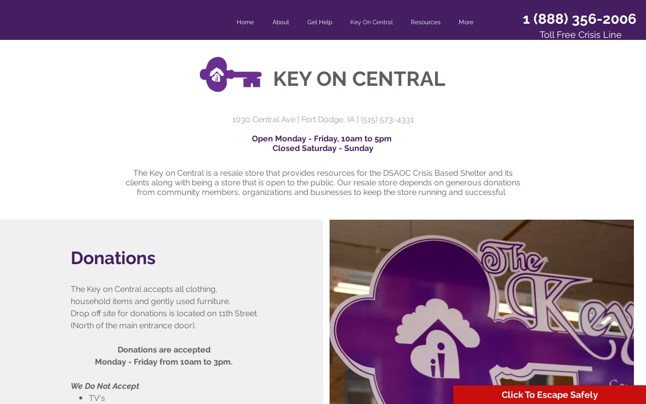 Key On Central website preview