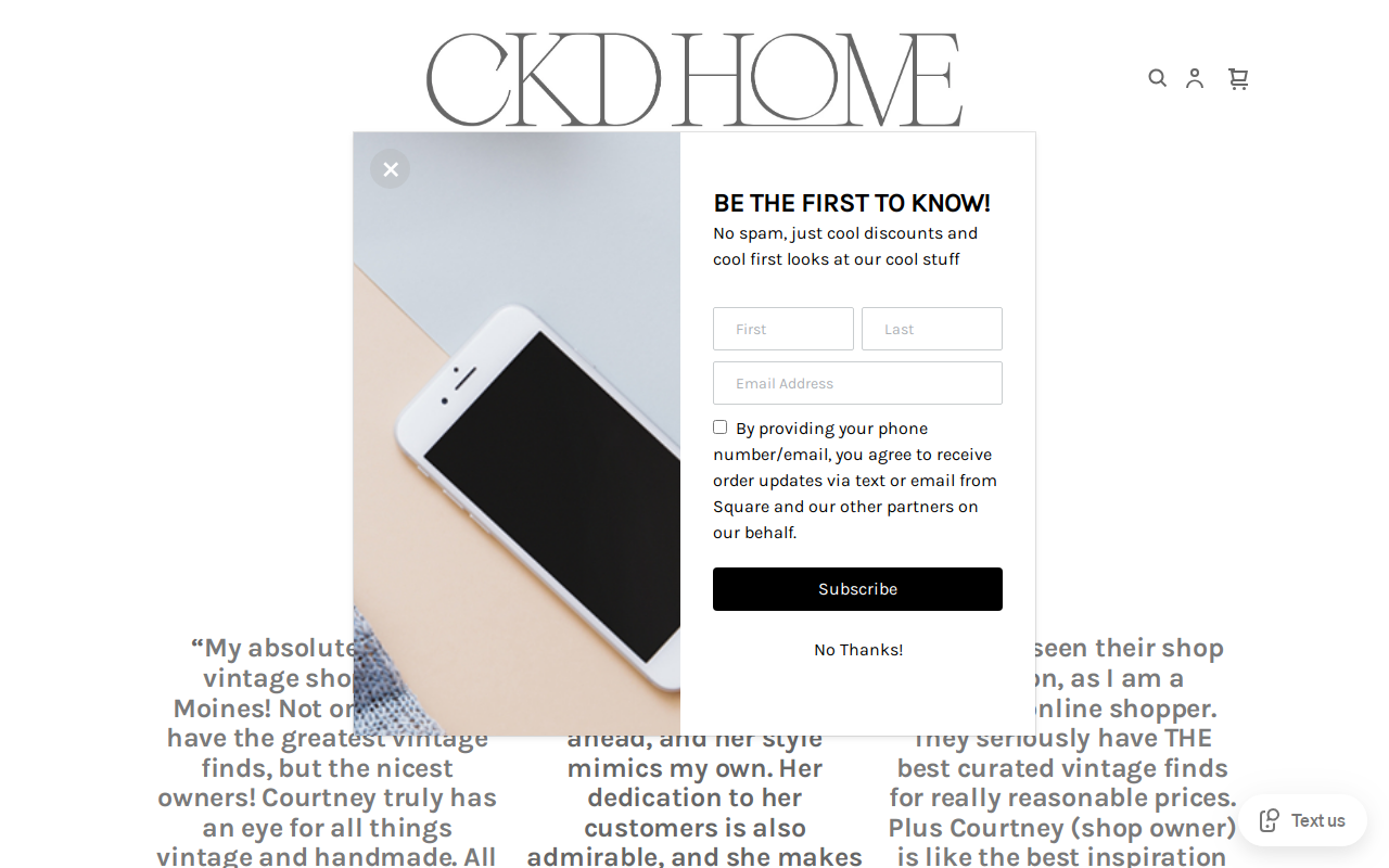 CKD Home website preview