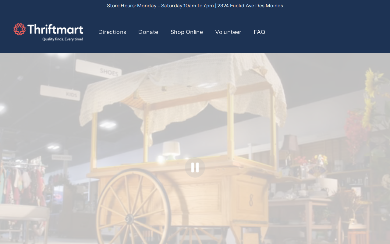 Thriftmart website preview