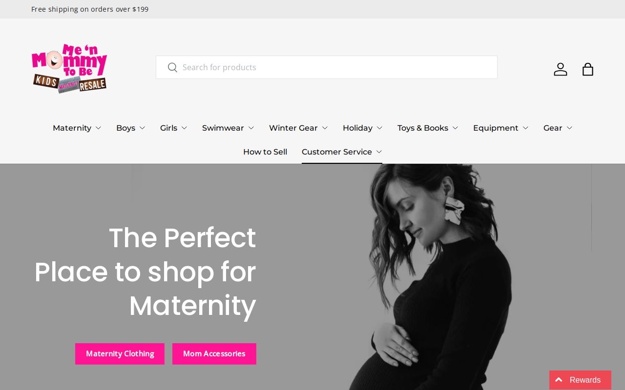 Me 'n Mommy To Be website preview