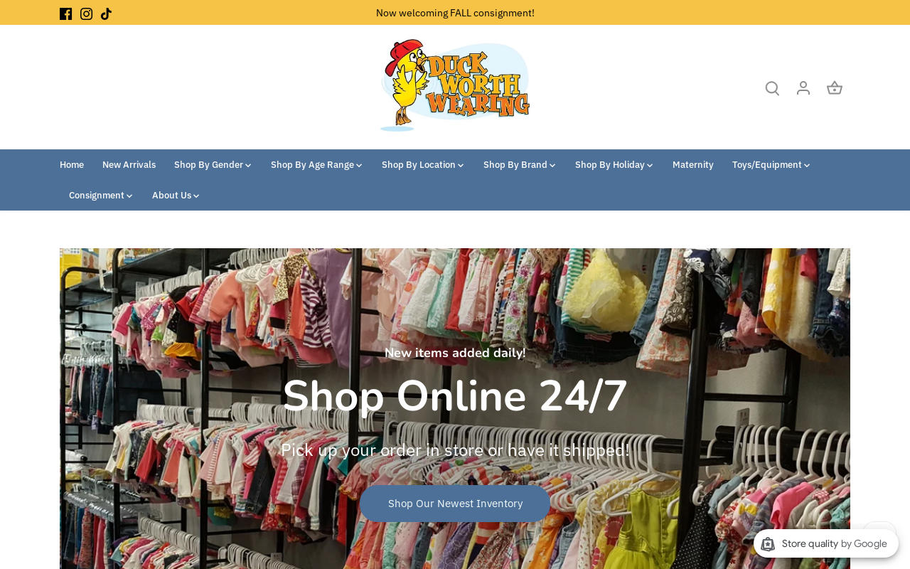 Duck Worth Wearing website preview