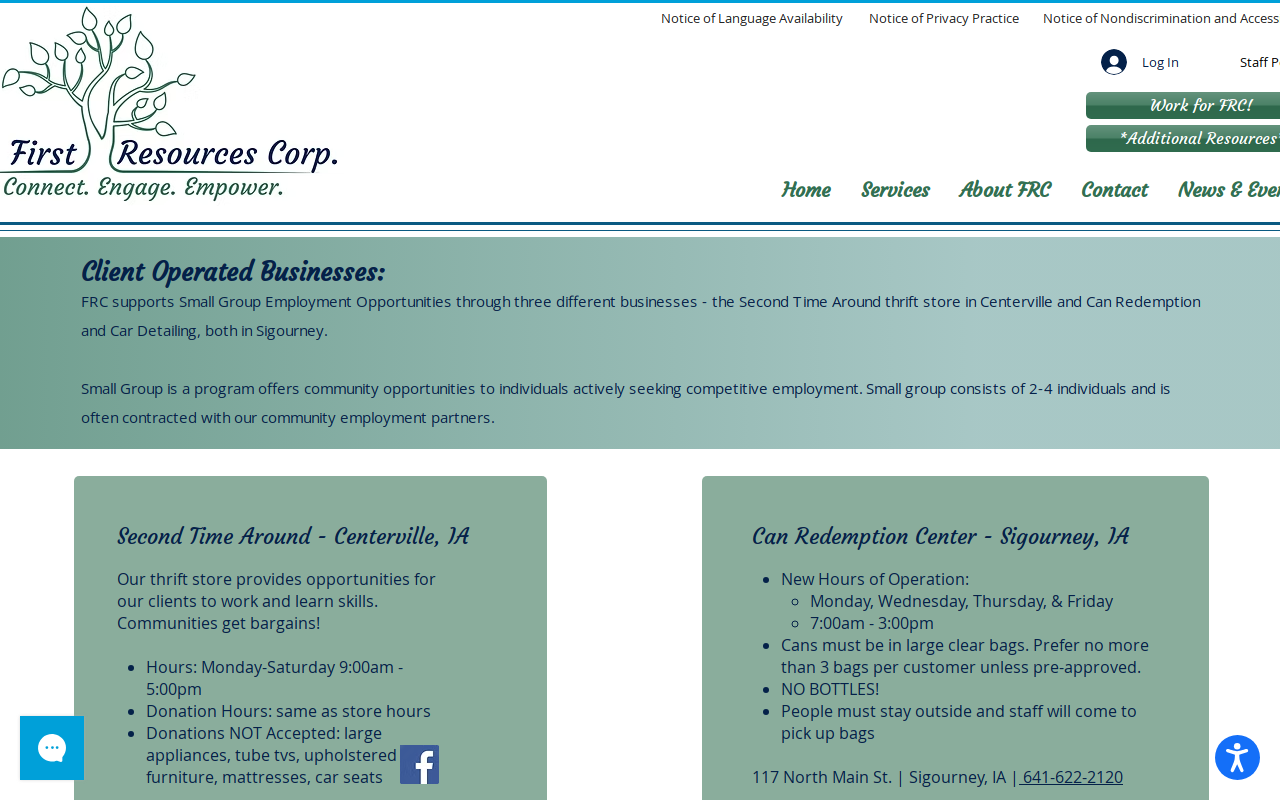 Second Time Around website preview
