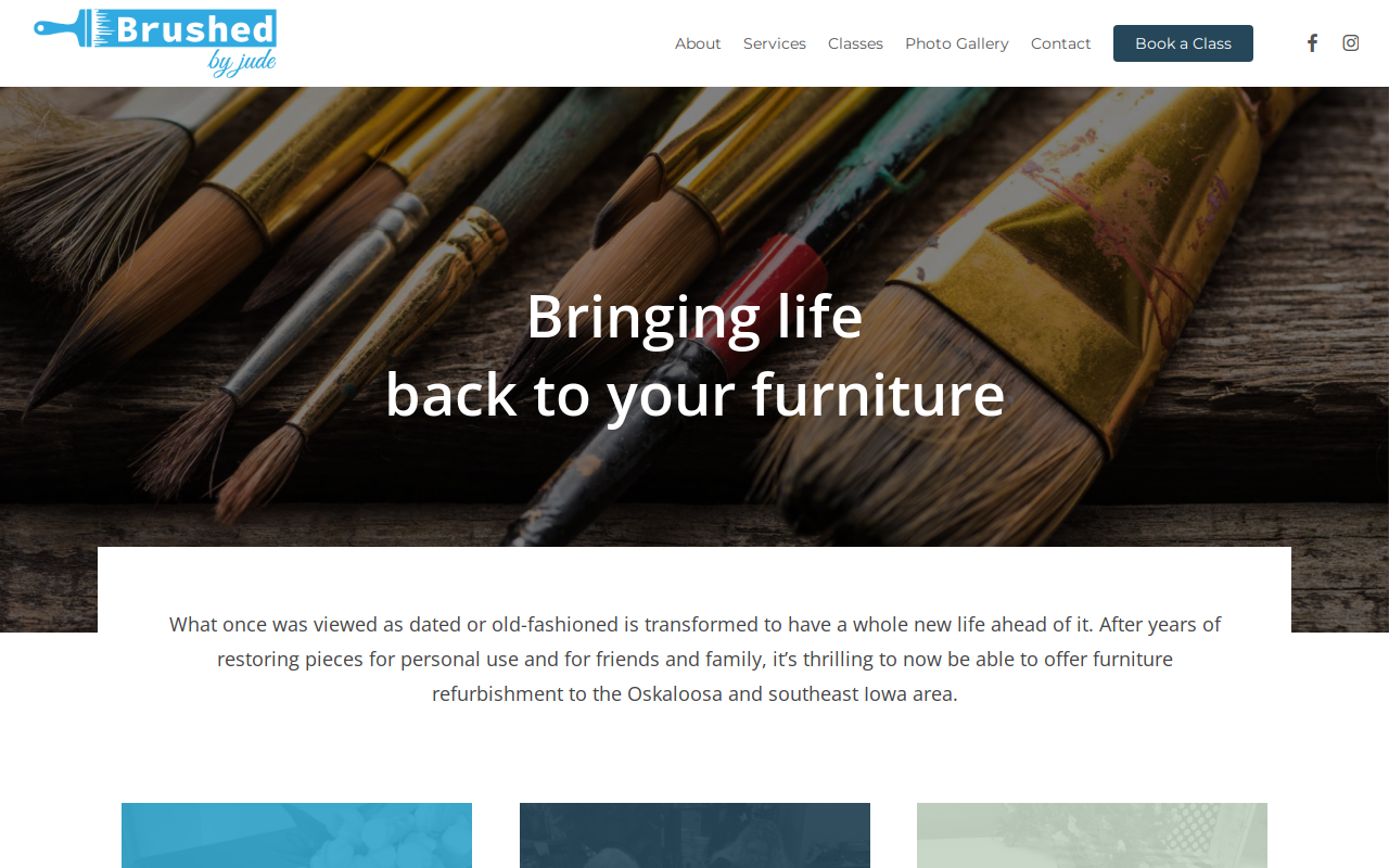 Retro Antique Tour website preview