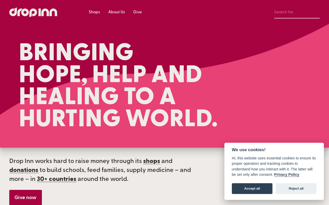 Dropinn Iowa City website preview