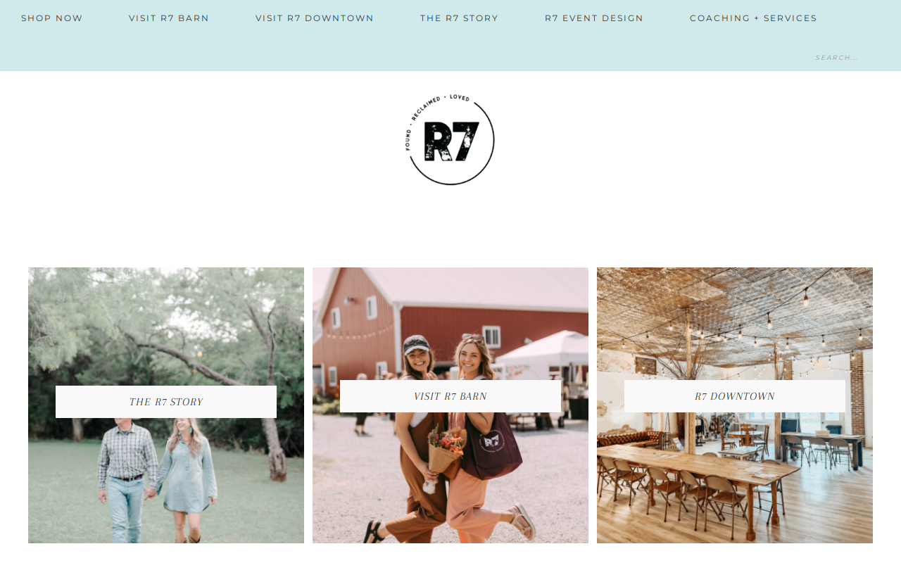 R7 Reclaimed website preview