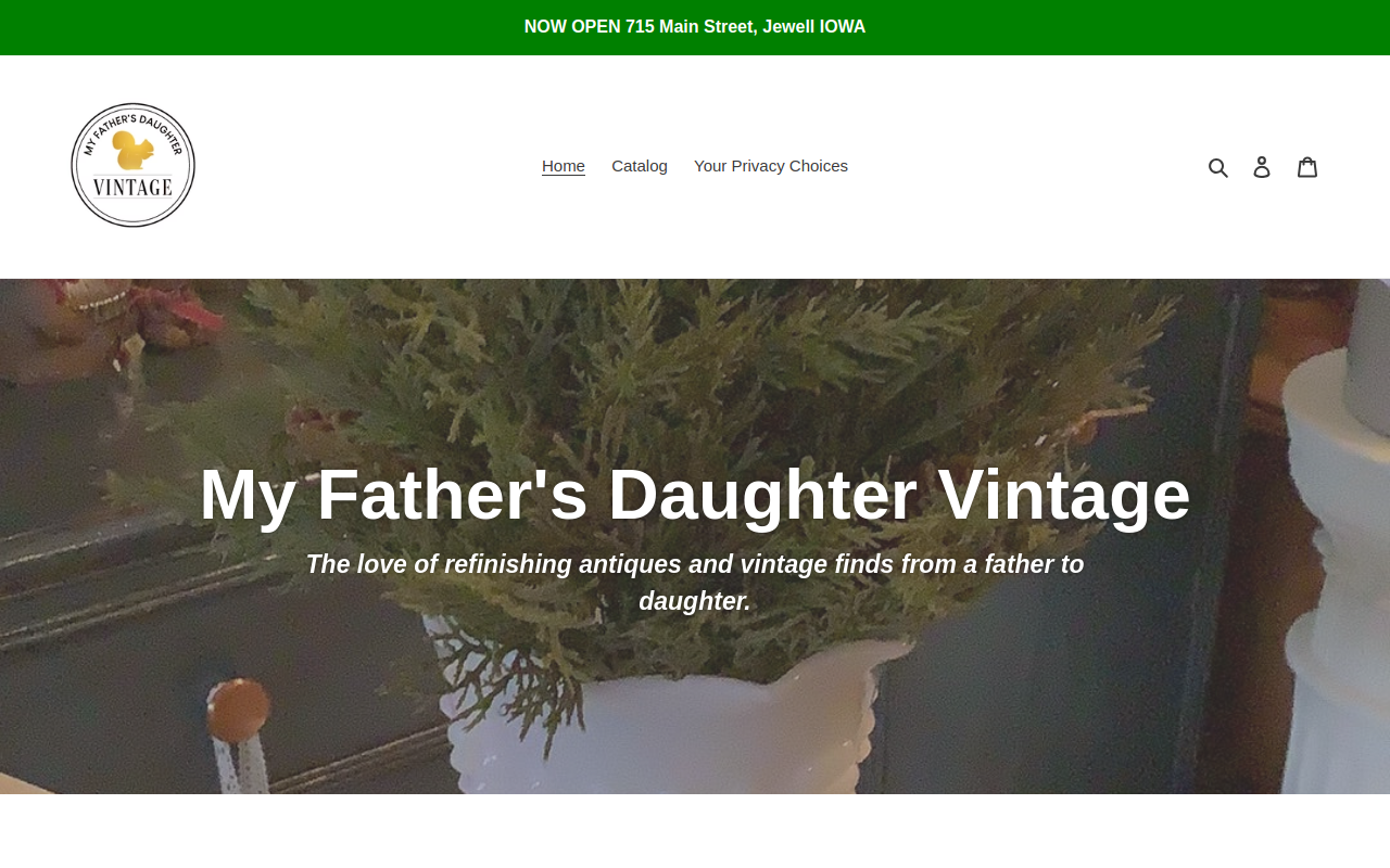 My Father's Daughter Vintage website preview