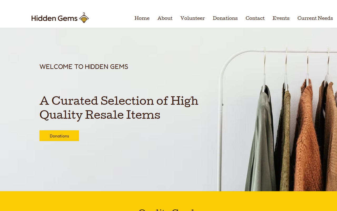 Hidden Gems website preview