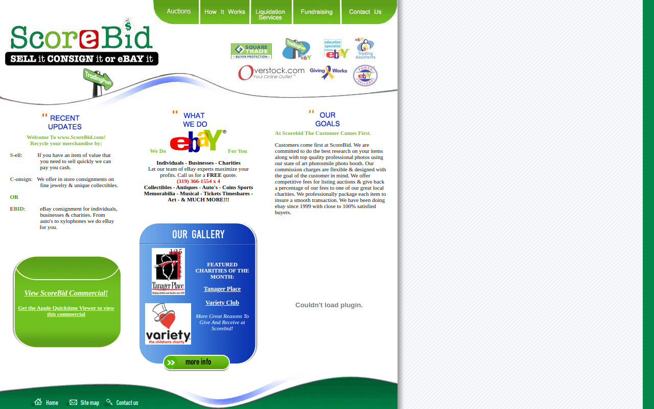 Scorebid website preview