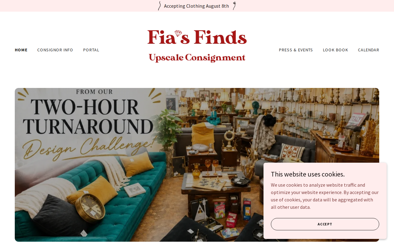 Fia's Finds website preview