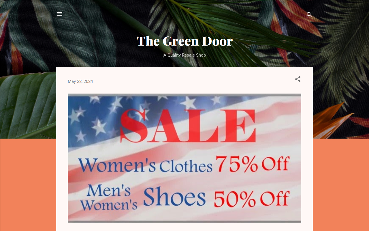 The Green Door website preview