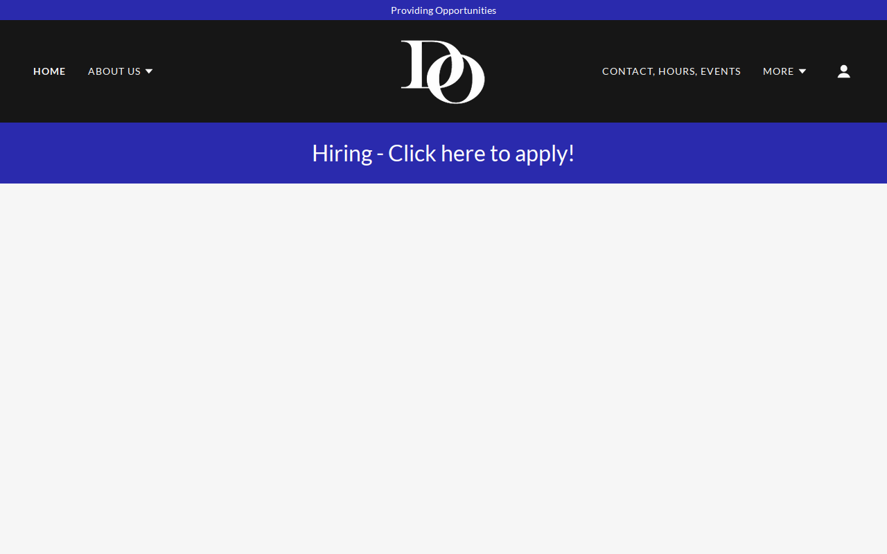 Depot Outlet website preview
