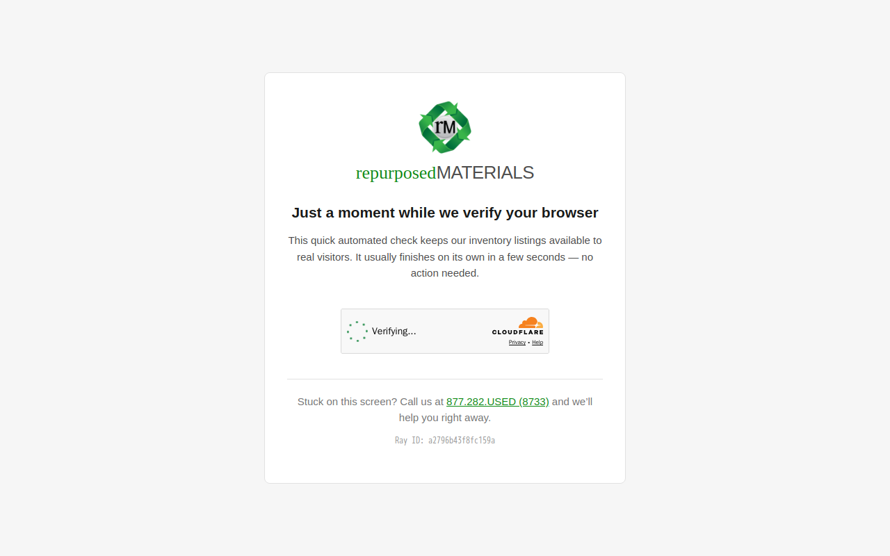 repurposedMATERIALS website preview