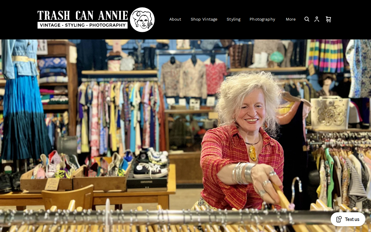 Trash Can Annie website preview