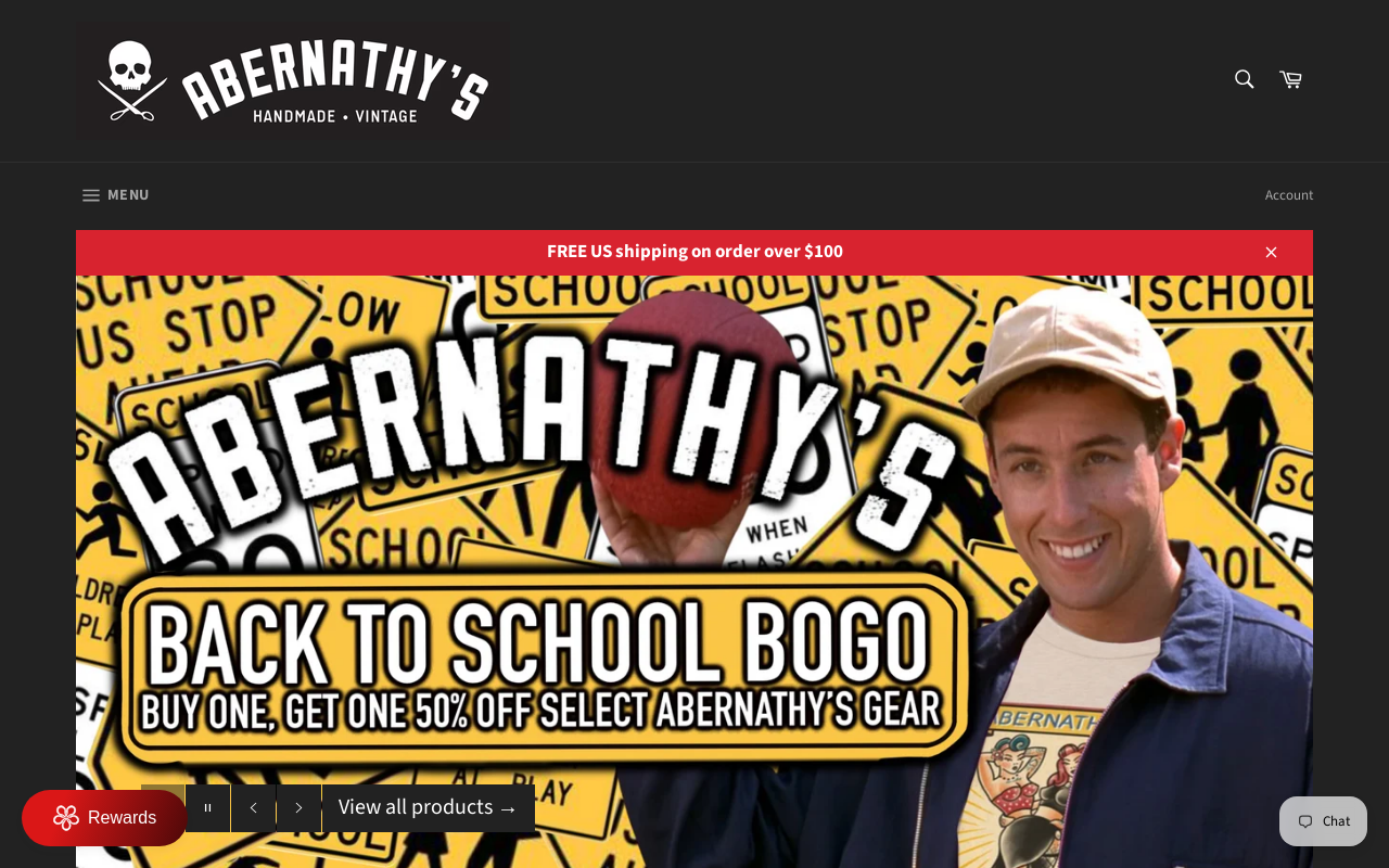 Abernathy's website preview
